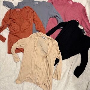 Michael Stars Women's Sweater Collection - Black, Cream, Orange, Pink, Gray